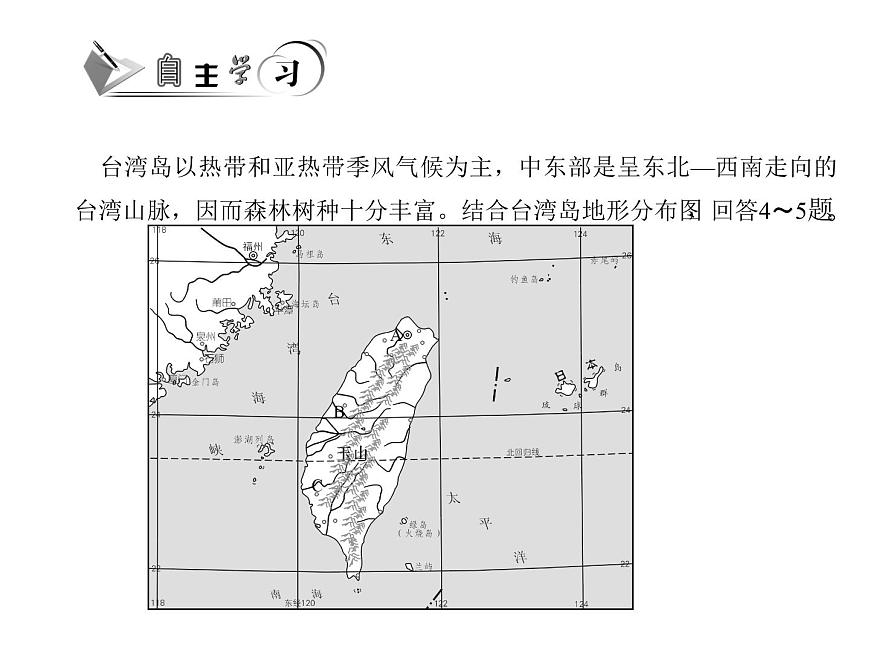 人教版地理八年級下冊 第四節(jié) 祖國的神圣領(lǐng)土——臺灣省課件PPT第8頁