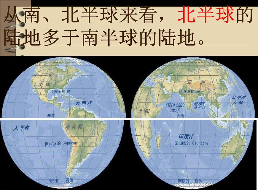 商務(wù)星球版地理七年級上冊 課件：3.1《海陸分布》（共18張PPT）第3頁