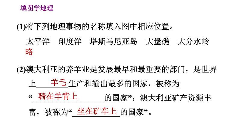 晋教版七年级下册地理 第10章 填图学地理(三) 习题课件08
