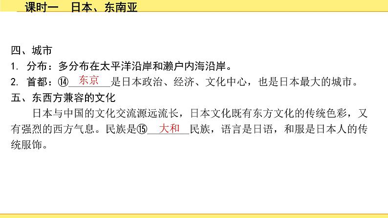 1.课时一 日本、东南亚第8页