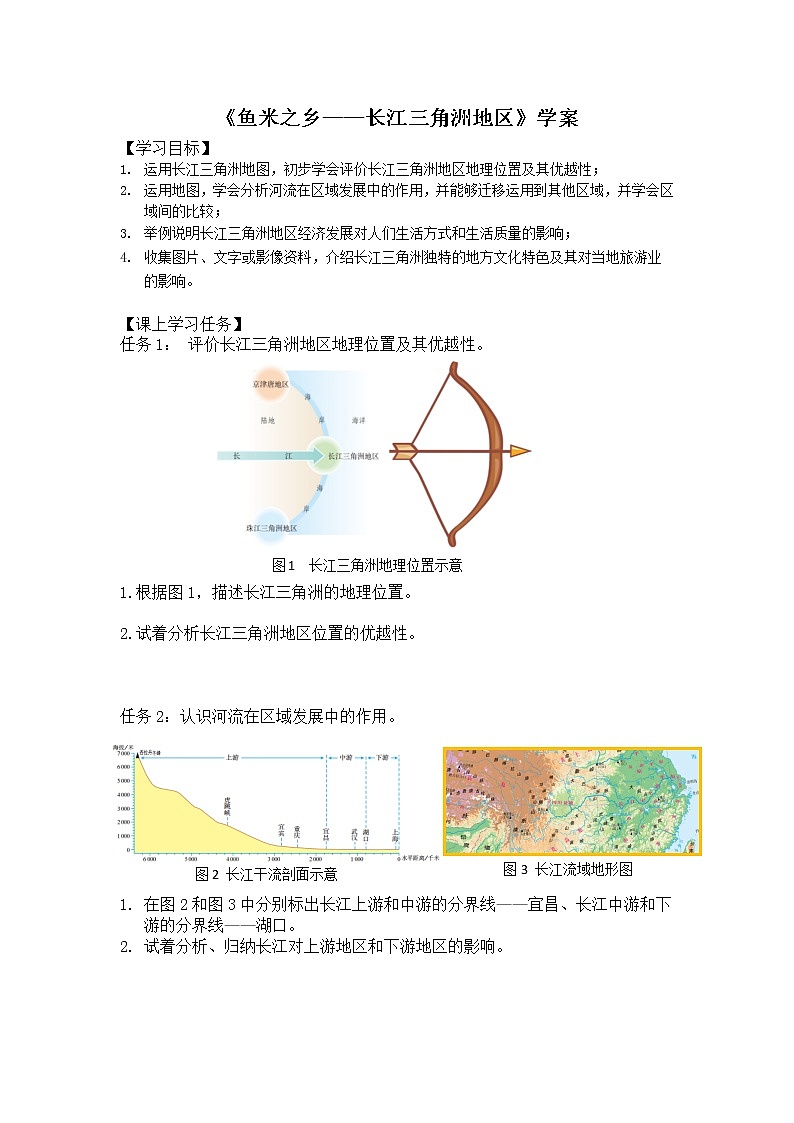 7.2.2第2課時(shí)“魚(yú)米之鄉(xiāng)”——長(zhǎng)江三角洲地區(qū)導(dǎo)學(xué)案第1頁(yè)