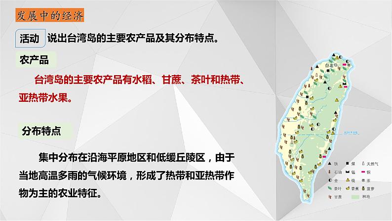 8.2台湾省的地理环境与经济发展(第2课时)2021-2022学年八年级地理下册课件第5页