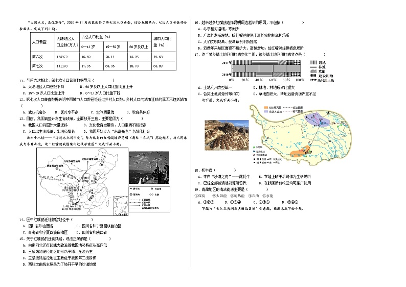 (湖南卷)2022年中考地理第一次模拟考试(考试版)第2页