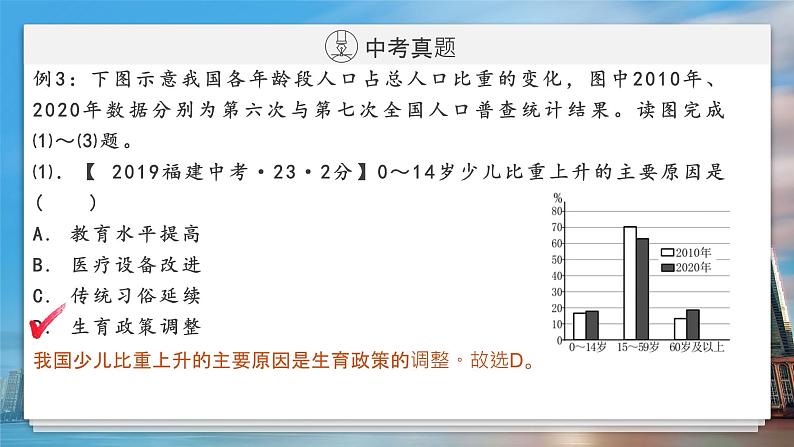 2022年福建中考地理一轮复习02|中国的人口课件第6页