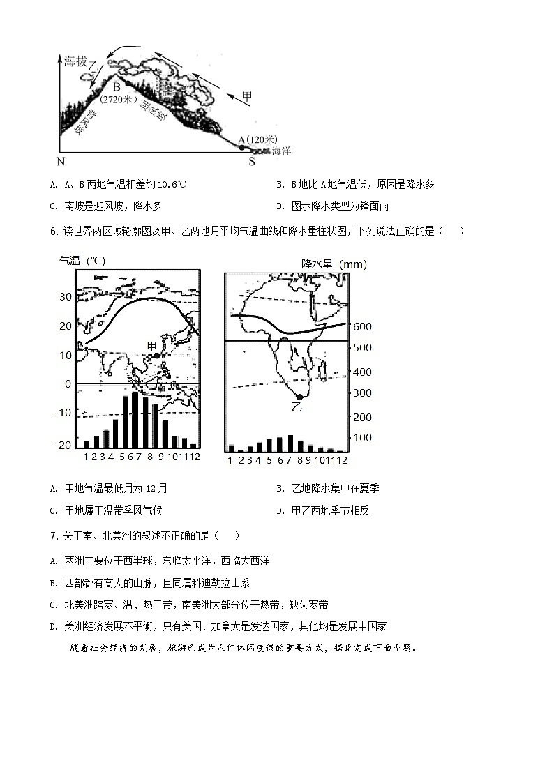精品解析:2021年山东省聊城市东阿县中考二模地理试题(原卷版)第3页