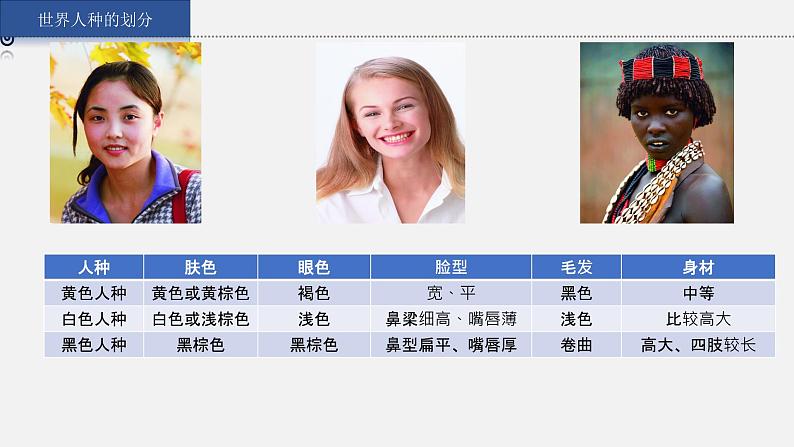湘教版七上地理授课课件 3.2 世界的人种第5页