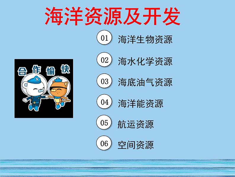 商务星球版地理八年级下册 第九章 第二节 海洋利用与保护(课件)06