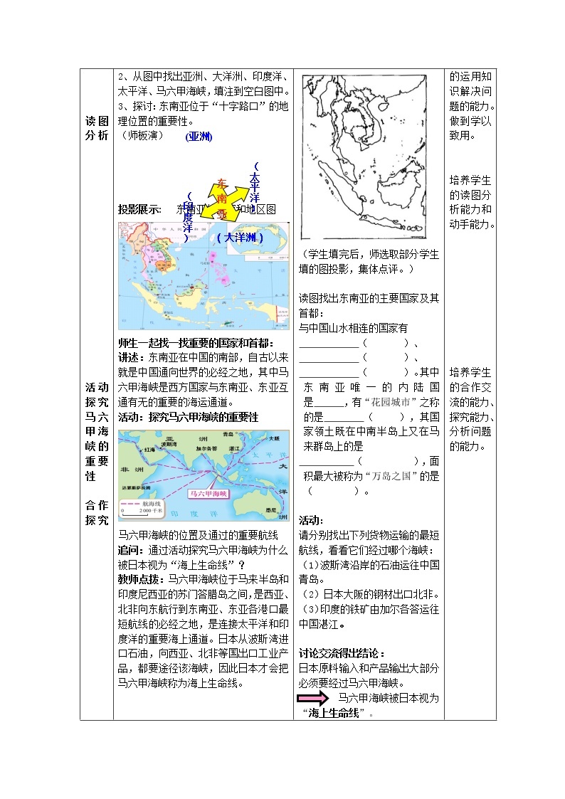 商务星球版七年级地理下册 第七章 第一节  东南亚(13) 教案02