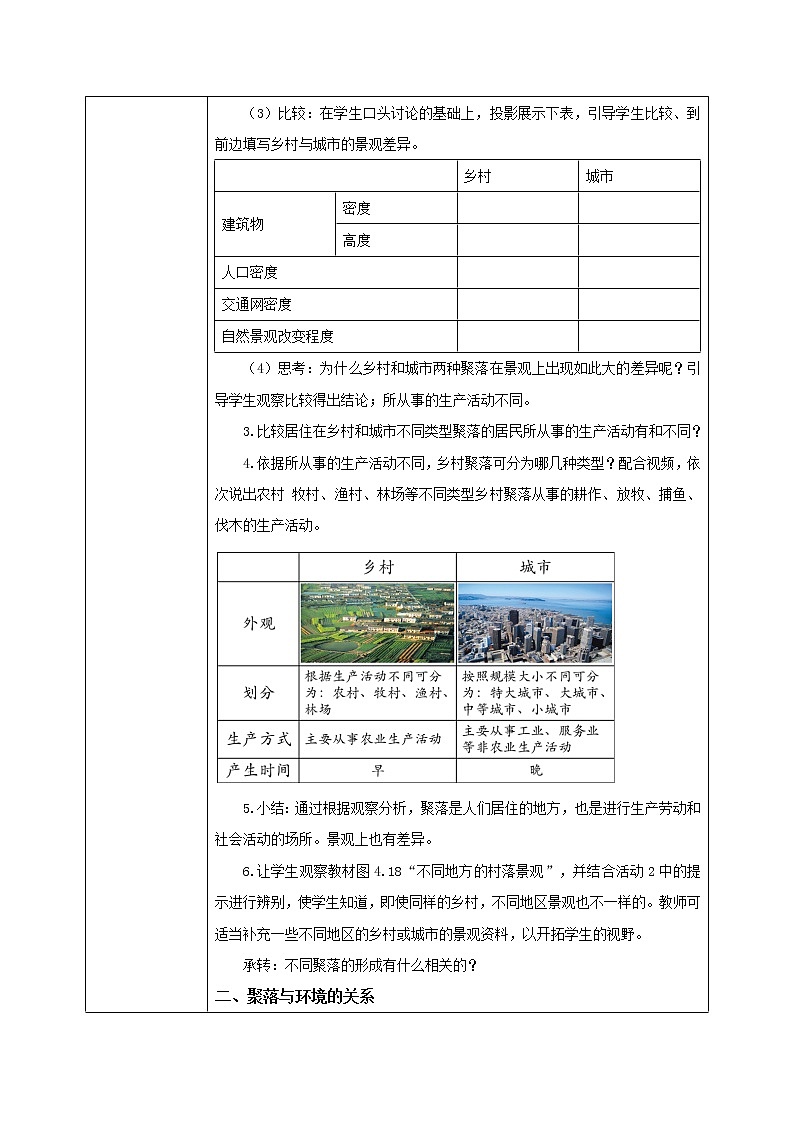 4.3《人類的居住地──聚落》-教學(xué)設(shè)計第2頁