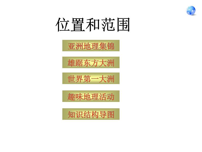 鲁教版(五四制)地理六年级下册 第六章第一节位置和范围_(课件)第1页