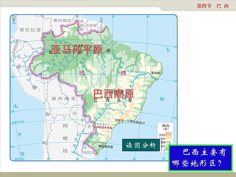 中图版八年级下册地理 7.4巴西 课件06