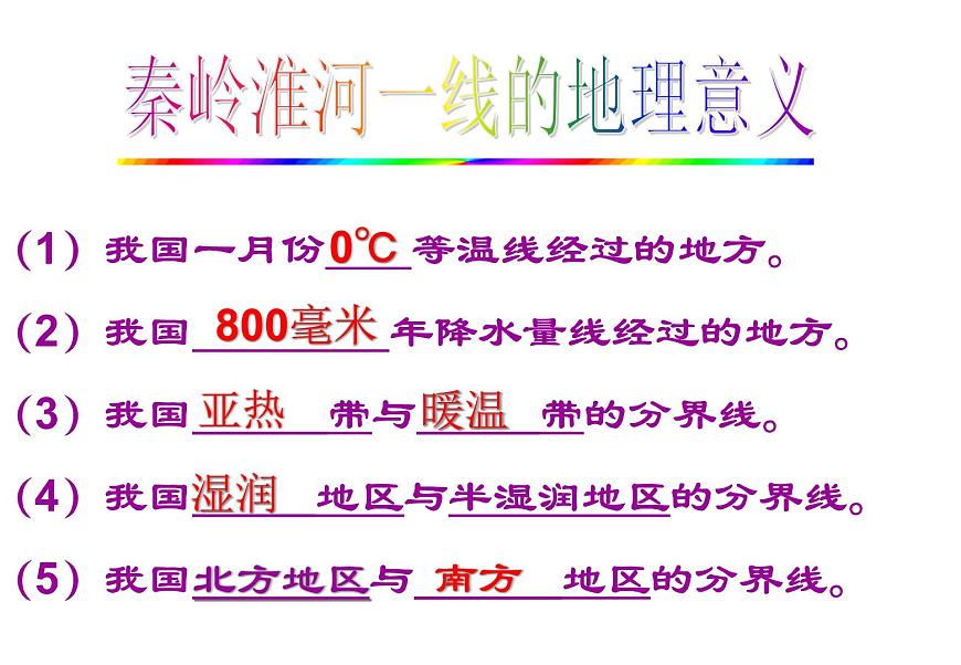 粵教版八下地理 5.1地理區(qū)域  復(fù)習(xí)課件第7頁