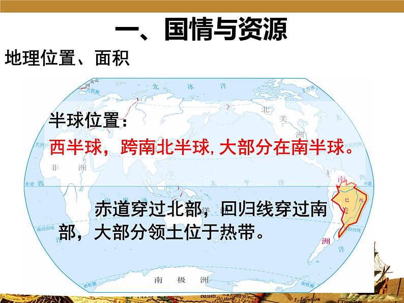 2022年粤教版七年级地理下册第9章第3节巴西课件第6页