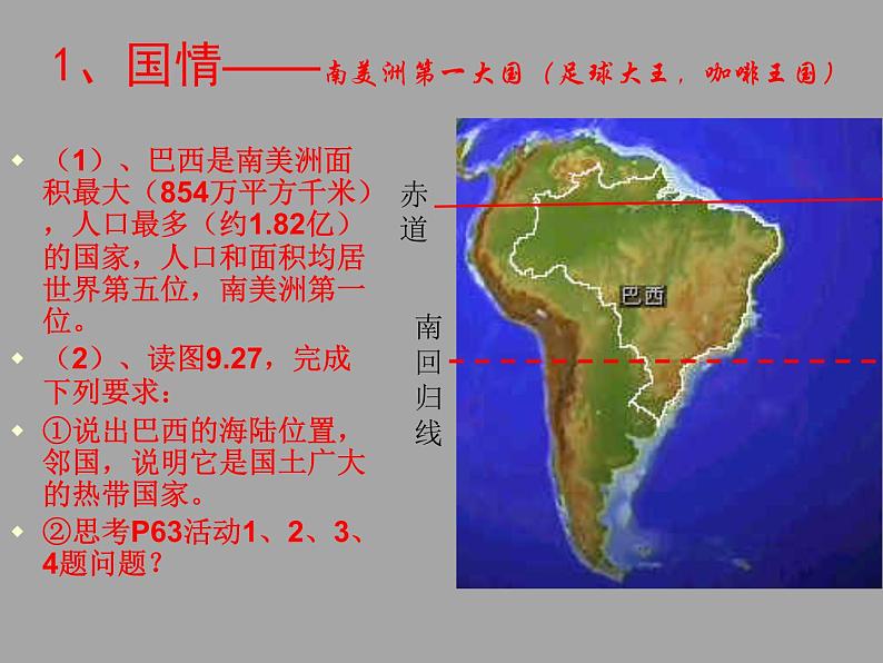 2022年粤教版七年级地理下册第9章第3节巴西课件 (1)第6页