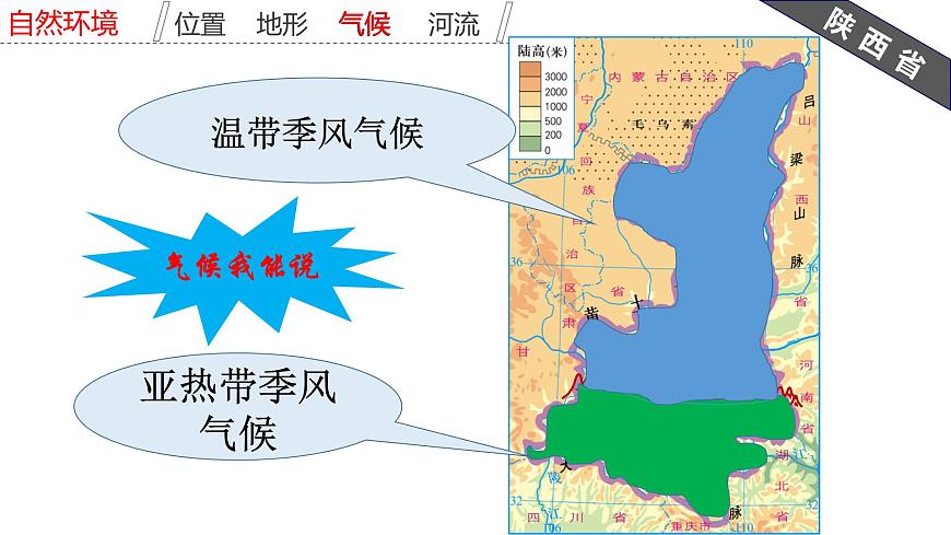 粵教版八年級(jí)下冊(cè)地理 7.5陜西省 課件第6頁(yè)