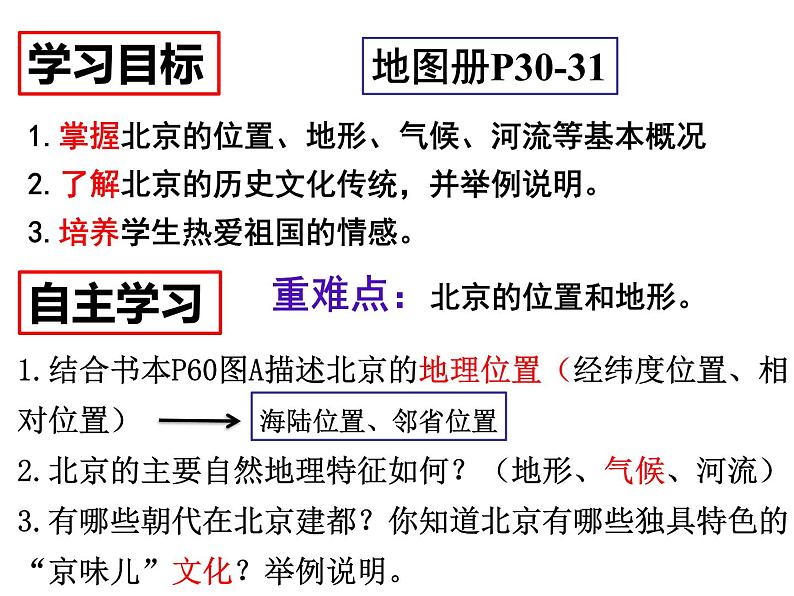 中图版七年级下册地理 7.1首都北京 课件03
