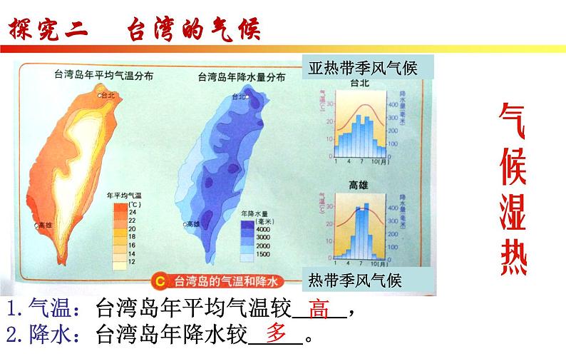 中图版七下地理 7.2台湾省 课件第7页