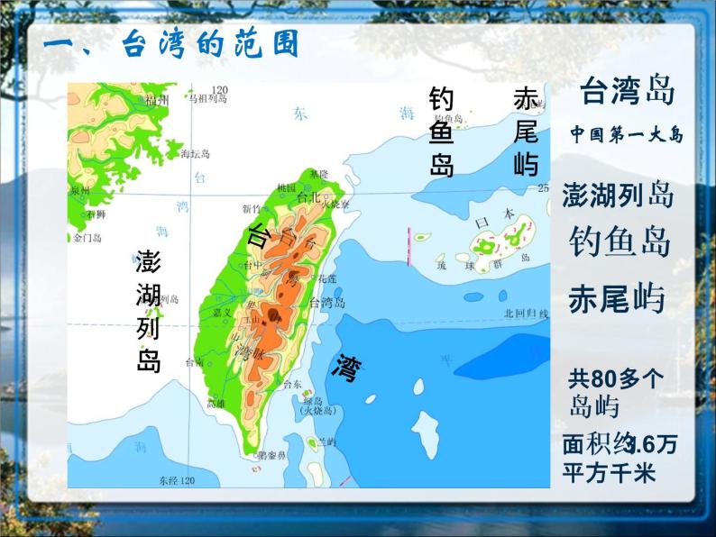 人教版八下地理 7.4祖国的神圣领土 台湾省 课件07