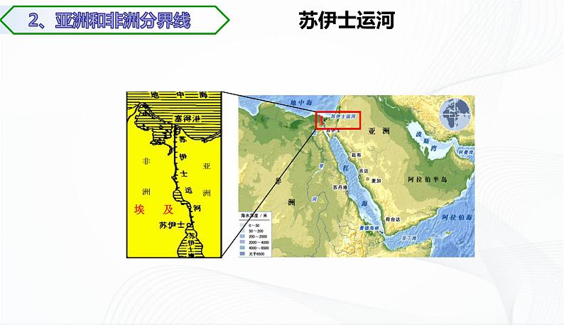 湘教版地理七上2.2《世界的海陆分布》 第二课时 授课课件第4页