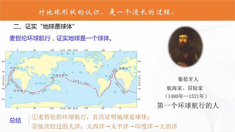 湘教版地理七上2.1《认识地球》 第一课时 授课课件05