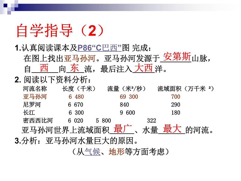 中图版八下地理 7.4 巴西 课件第4页