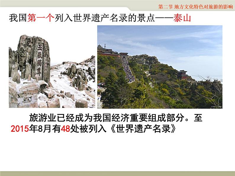中图版七下地理 5.2地方文化特色对旅游的影响 课件第5页