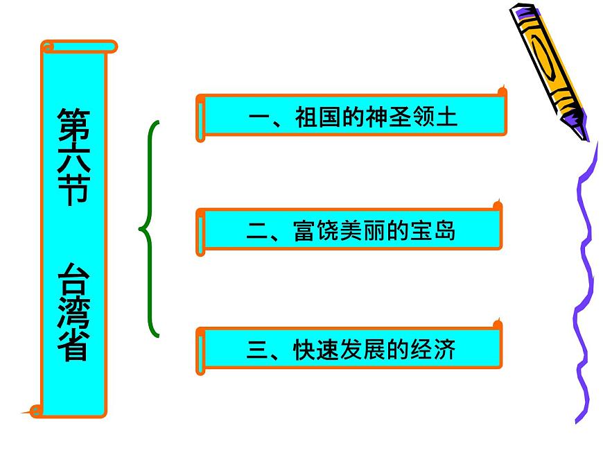 粵教版八年級下冊地理 7.6臺灣省 課件第2頁