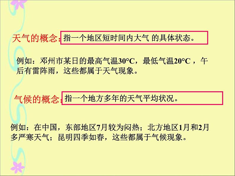 初中地理 湘教课标版 七年级上册 天气和气候 课件第4页