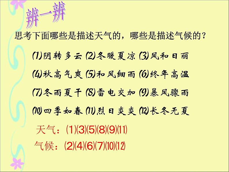 初中地理 湘教课标版 七年级上册 天气和气候 课件第6页