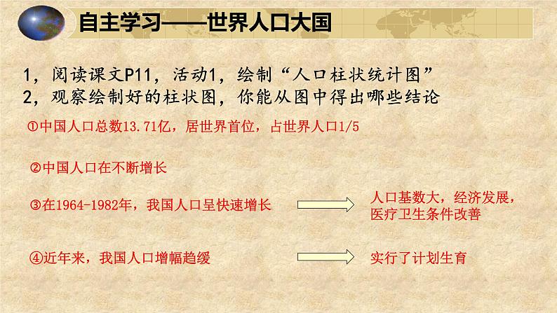 初中地理 粤人课标版 八年级上册 人口和民族 课件第3页