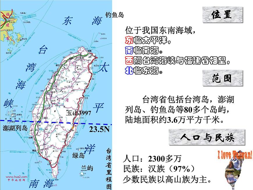 人教版八年級(jí)下冊(cè)地理課件 7.4祖國(guó)的神圣領(lǐng)土 臺(tái)灣省第4頁(yè)