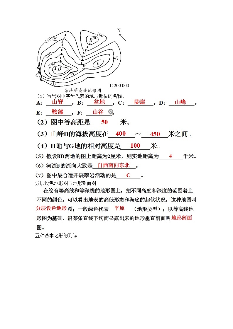 2022年中考地理二輪專題復(fù)習(xí)考點(diǎn)梳理與考點(diǎn)精練3地圖學(xué)案第3頁(yè)