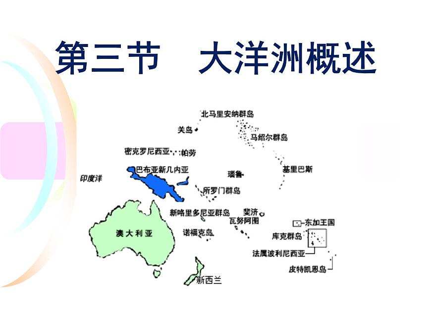 粵教版七年級(jí)下冊(cè)地理 10.3大洋洲概述 課件第2頁