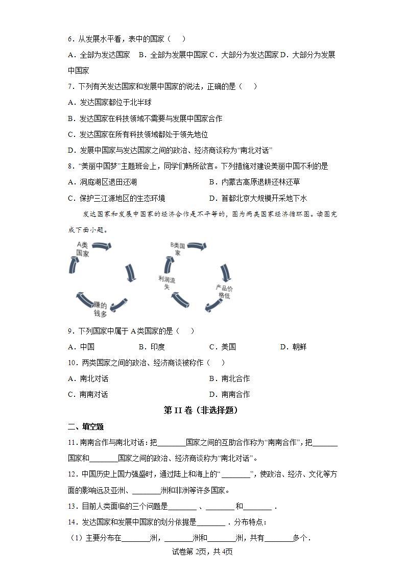 人教版七上5.1《发展与合作》 课件+教案+练习02