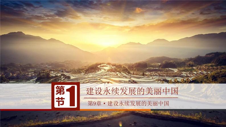 第九章 建设永续发展的美丽中国（课件）2021-2022学年八年级地理下册（湘教版）01