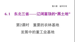 晋教版八年级地理下册第6章省际区域6.1东北三省-辽阔富饶的黑土地第2课时重要的农林基地发展中的重工业基地课件