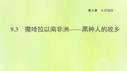 晋教版七年级地理下册第9章认识地区9.3撒哈拉以南非洲-黑种人的故乡课件