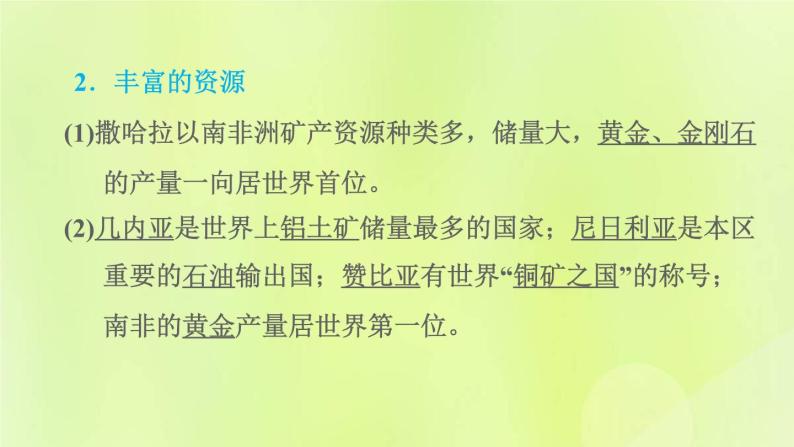 晋教版七年级地理下册第9章认识地区9.3撒哈拉以南非洲-黑种人的故乡课件04