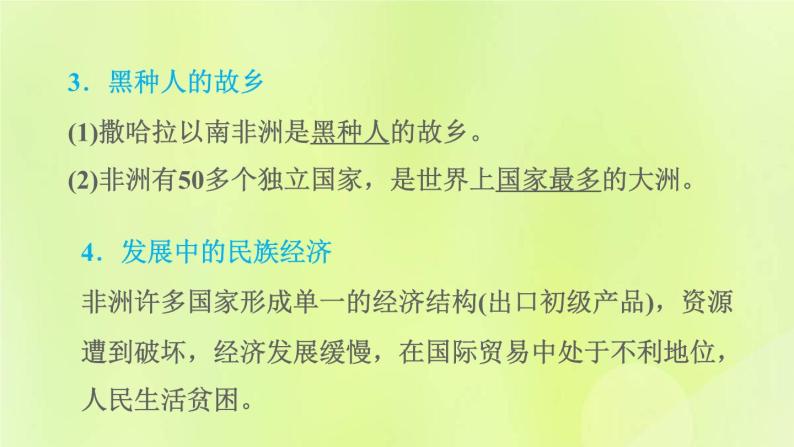 晋教版七年级地理下册第9章认识地区9.3撒哈拉以南非洲-黑种人的故乡课件05