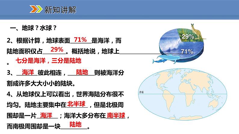 人教版地理七年级上册2.1大洲和大洋课件第6页