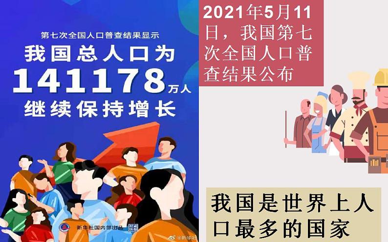 2022-2023学年人教版地理八年级上册第一章第二节《人口》课件第1页