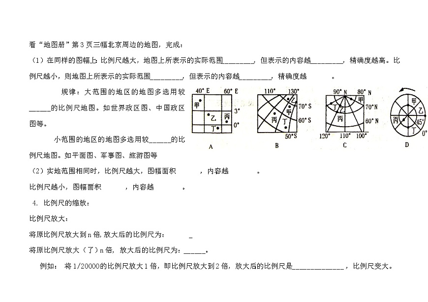 晉教版七上地理 2.1認識地圖  教案第2頁