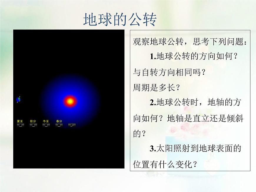 商務(wù)星球版地理七年級(jí)上第一章《地球的公轉(zhuǎn)》參考課件2（知識(shí)講解型）第4頁