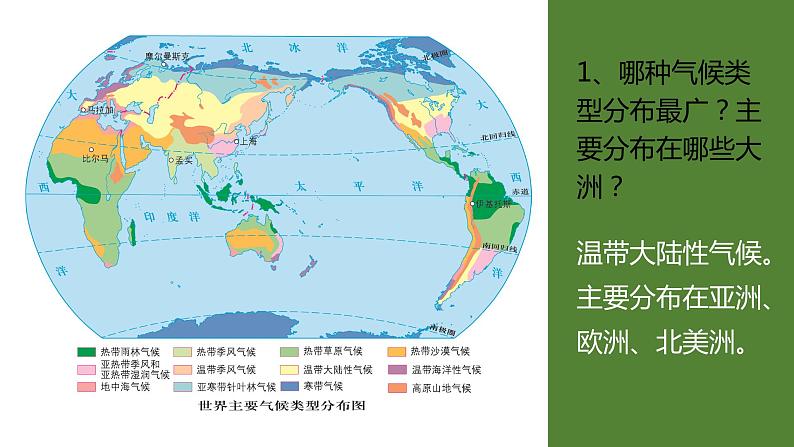 初中地理粤人版七年级上册 4.3 世界的主要气候类型(第1课时) 同步课件06