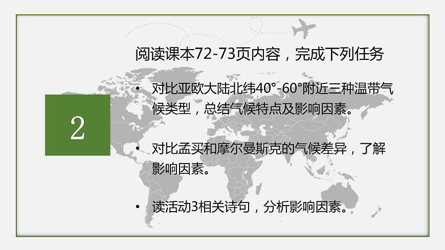 初中地理粵人版七年級上冊 4.3 世界的主要氣候類型（第2課時） 同步課件第3頁