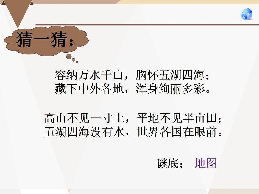 晉教版地理七年級上冊 2.1 認識地圖 課件第3頁