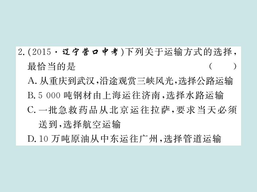 初中地理八上第四章 中國的經(jīng)濟發(fā)展 小結(jié)與復習作業(yè)課件第4頁