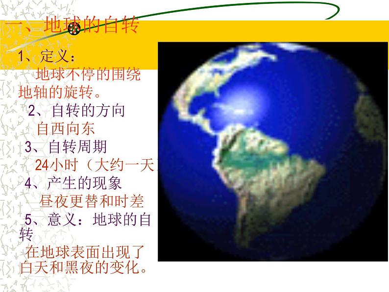 初中地理七上1.2《地球的运动》课件3(人教新课标七年级上05