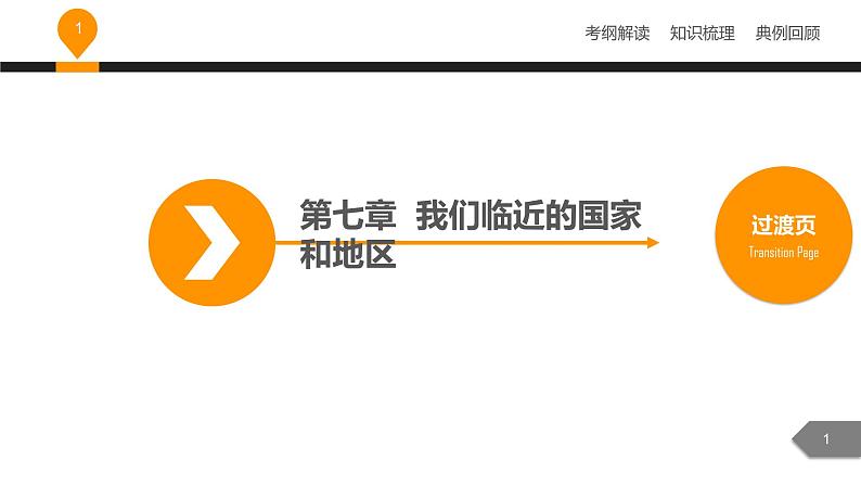 中考地理复习课件第七章我们邻近的国家和地区 (共53张PPT)第1页