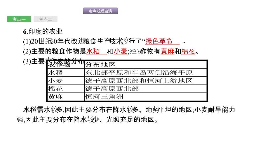 中考地理復(fù)習中考地理考前考點梳理第7講　印度、俄羅斯 （共49張PPT）第6頁